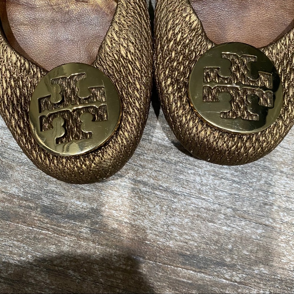 Tory Burch | Gold Reva Ballet Flats